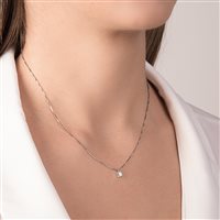 Collier Mirco Visconti Femme collana punto luce in Or Diamante 0.12 Ct HP23/80 - HP23/80